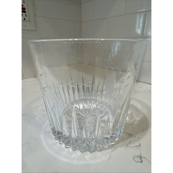 Vintage Heavy PRINCESS HOUSE 1974 Crystal Ice Bucket Heritage Etched Pattern. - Picture 3 of 7